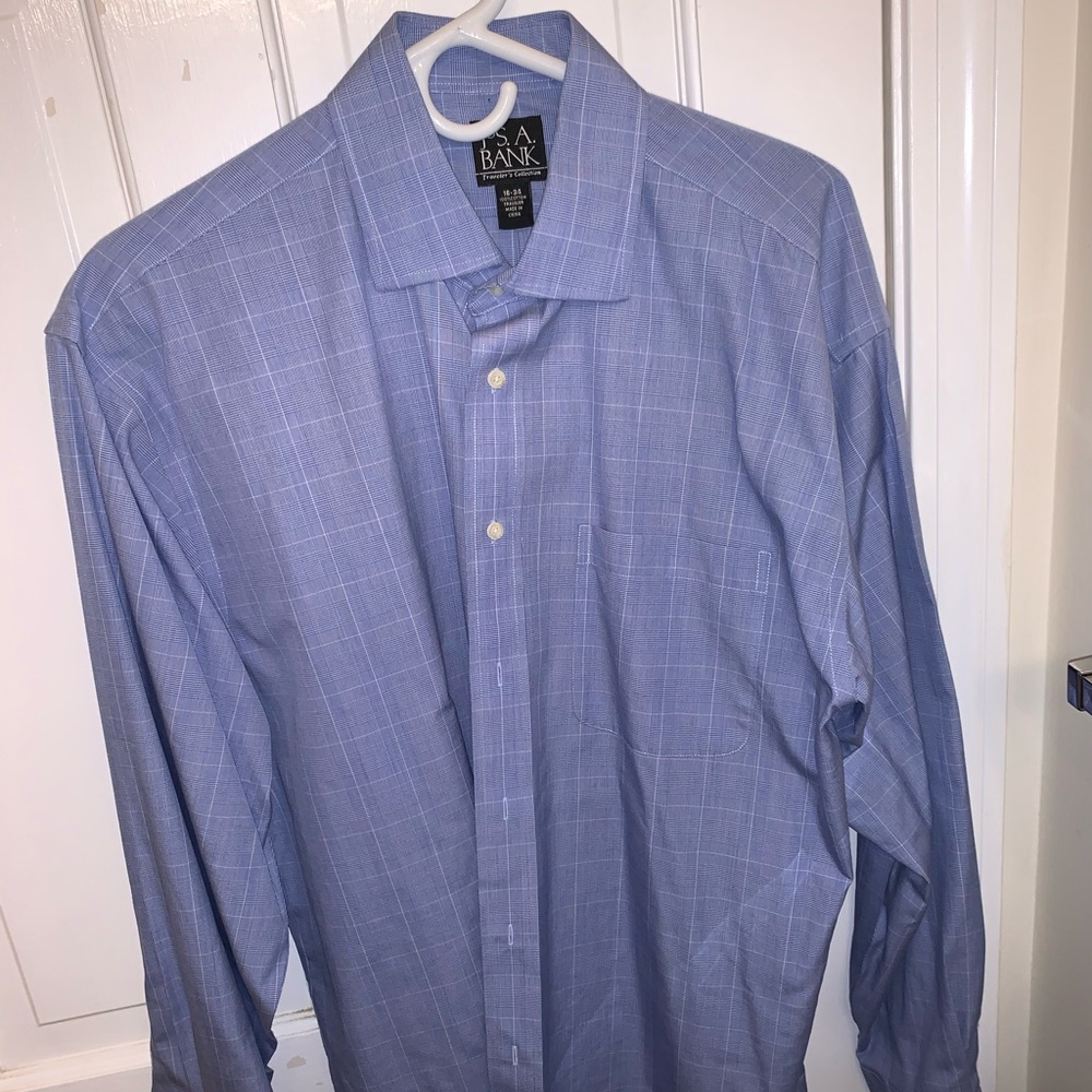 Blue Men’s JoS A. Bank Button-down Shirt